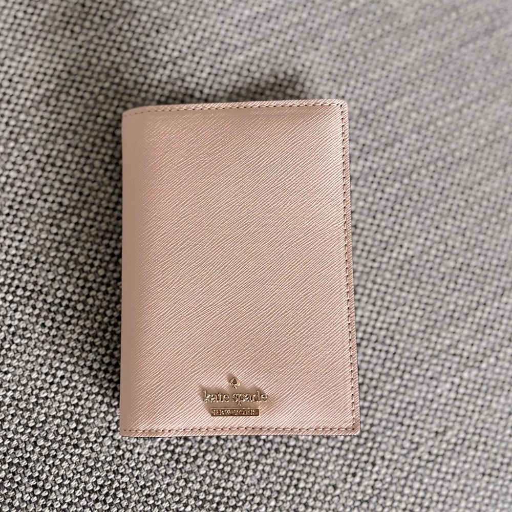 Kate Spade passport cover, never used. Light pink leather